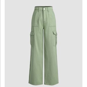 Green Cargo Jeans